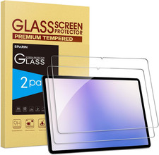2 Pack Screen Protector for Samsung Galaxy Tab S10 plus 2024/S9 Plus/S7 FE 5G/S8