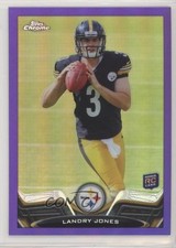 2013 Topps Chrome Retail Purple Refractor 2/499 Landry Jones #98 4c6