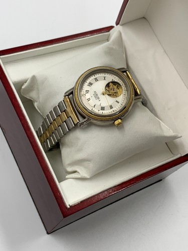 70er Jahre Vintage Aurora Automatik Uhr Open Heart 25 Jewels Ausstellung Herren 36mm - Bild 9 von 24