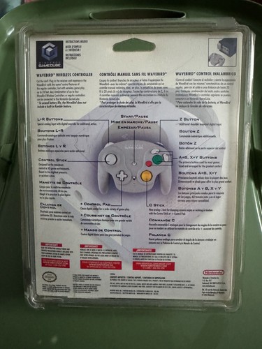 Nintendo Gamecube Wavebird Wireless Controller - Platinum Sealed - Picture 2 of 2