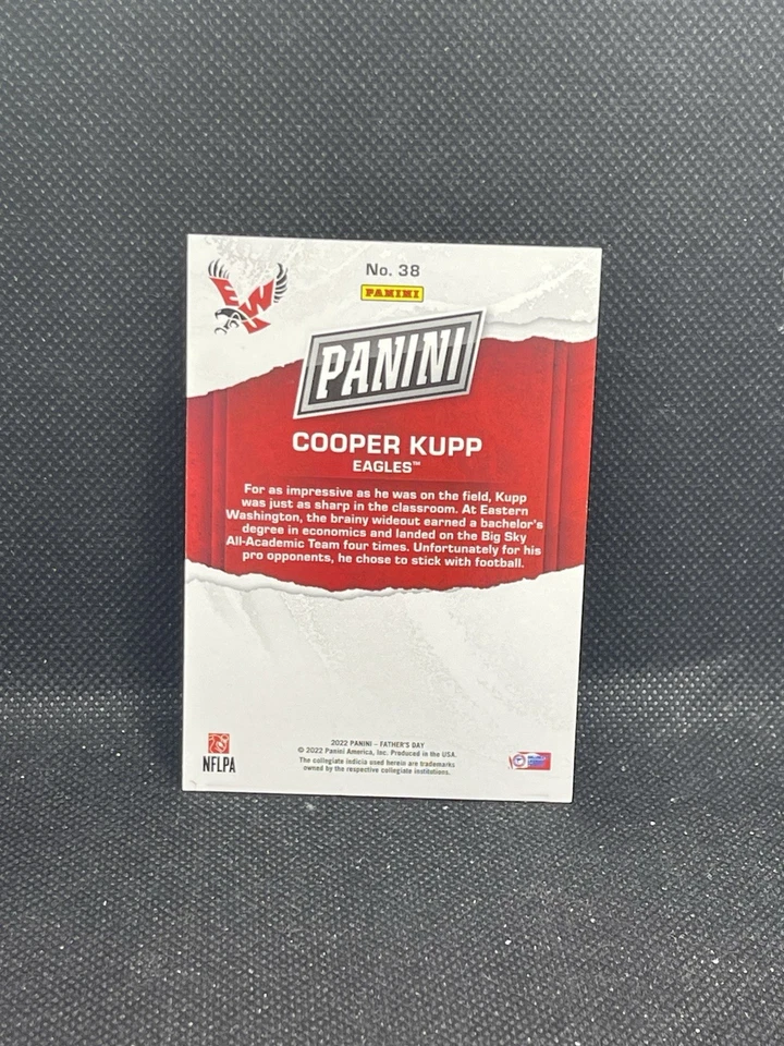 2022 - Panini- Black- Father’s Day Cooper Kupp #38 1/1 - Image 2 of 2