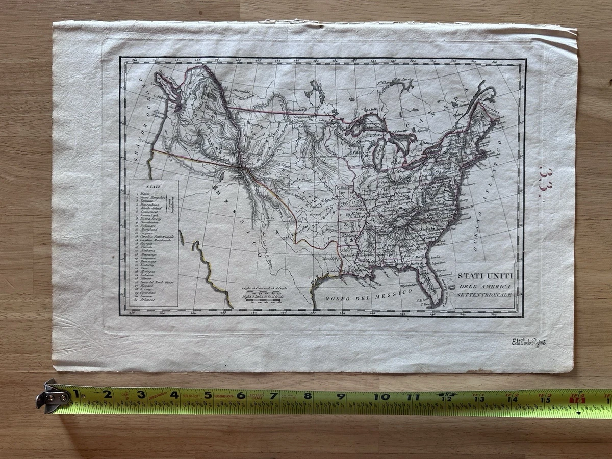 Preços baixos em Atlas do Norte antigo dos Estados Unidos de 1800
