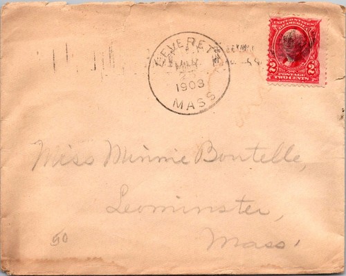 GOLDPATH: US COVER 1903, LEVERETE, MASS CV843_P14