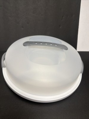 STERILITE 0204-B Fruit, Veggies, Locking Divided Serving Tray, Dome Lid & Handle