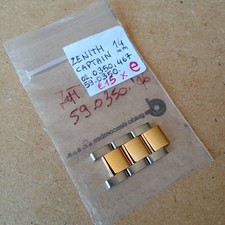 Zenith Captain Link 14 mm Ref. 59.0350. St.Steel/Gold Plated Y Vintage 3 PZ.