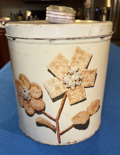 Blue Magic Krispy Kan Dry-Nob Metall Cracker Dose Luce Hersteller Co. Copyright 1949 - Bild 9 von 14