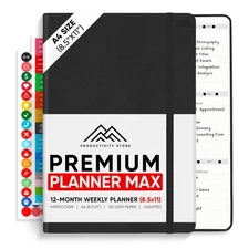 Undated, 2025 Planner, 8.5" x 11" - The #1 Productivity Planner to Achieve Yo...