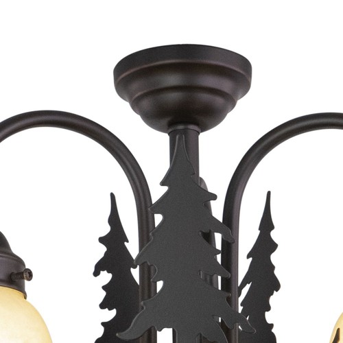 Yellowstone 3-Light Convertible Light Kit in Rustic and Shaded Style 10.5 Inches - Picture 4 of 9