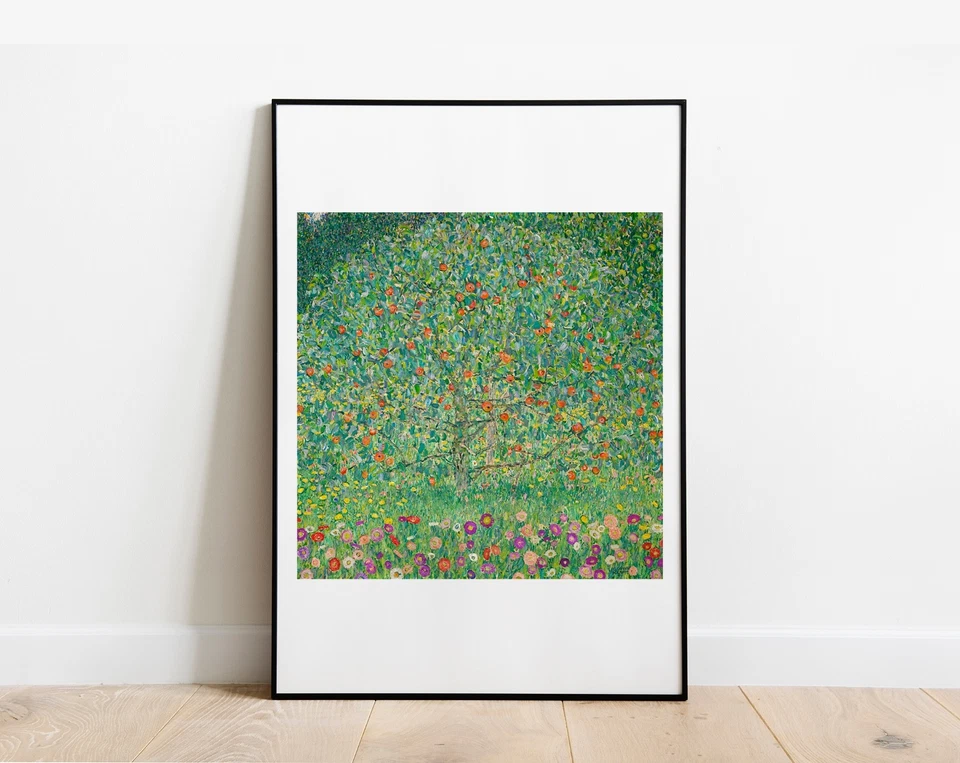 Kunstdruck Klimt Apple Tree Aufdruck Poster Gallerie Wandkunst Wohndeko Vintage - Bild 4 von 4