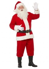 Men's Santa Claus Plush Suit Costume