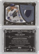 2016 Museum Collection Meaningful Material Prime Relics Gold /35 Chris Archer