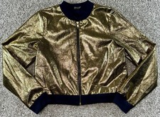 Wonder Nation Gold Jacket Girls XL (14-16) Da...