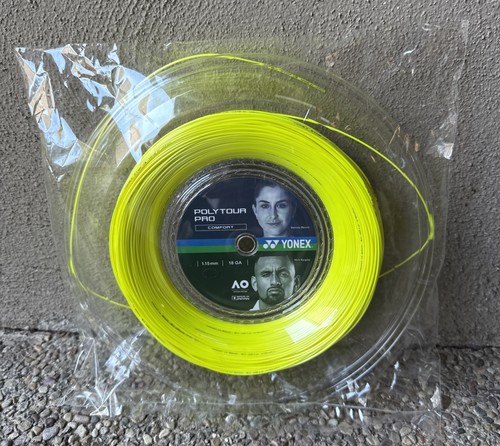 Yonex Poly Tour Pro 18 Reel 1.15mm PTP 115 Tennis String Yellow. 200m 656ft. New - Picture 1 of 24