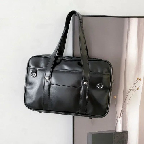 Japanische lässige PU Schultertasche Junior High School Schüler Schultasche Handtasche - Bild 1 von 29
