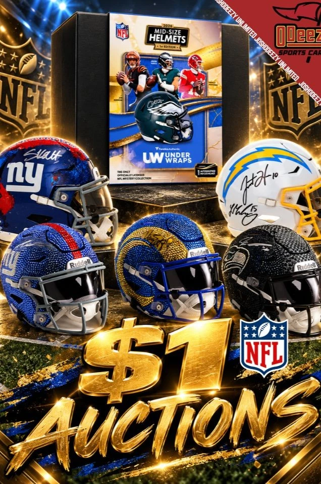 $1 AUCTIONS: Under Wraps NFL Helmets