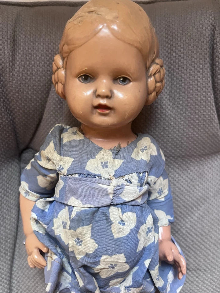 Vecchia Bambola In Celluloide Da Riparare - Immagine 2 di 4