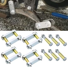 RYANSTAR RACING Heavy Duty Shackle Upgrade Kit Compatible with 3.125, silver 