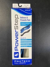 Power Step Protect Full Size Insoles, Size Asm, Men 3/3.5, Women 5/5.5