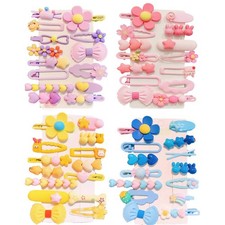 4 pack Girl Hair Clips Cute Hair Accessories for Kids Candy Color Hair Access...