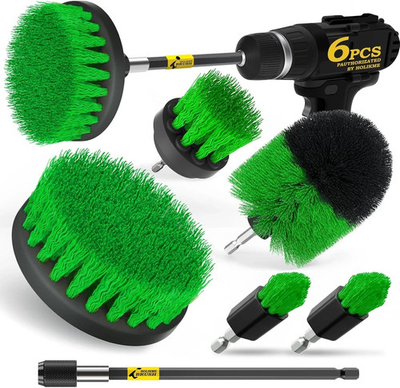 #ad 6Pack Drill Brush Power Scrubber Cleaning Brush Extended Long Attachment Set All $17.71