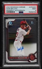 2022 Bowman Chrome Prospect Auto Won-Bin Cho #CPA-WC PSA 9 MINT Auto 0sr1