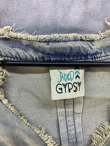 Denim Jaded Gypsy Duster Top L/XL - Picture 2 of 5