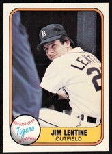 1981 Fleer #476 Jim Lentine RC