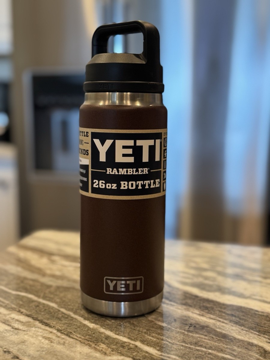 YETI 26 oz Bottle WETLANDS BROWN Chug Cap With Tags for sale