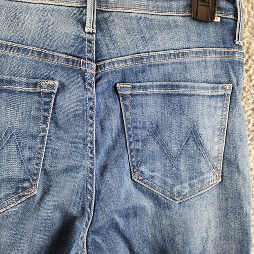 MOTHER The Insider Flood Fray Ankle Straight Jeans Women's 26 We Got The Beat - Picture 15 of 15