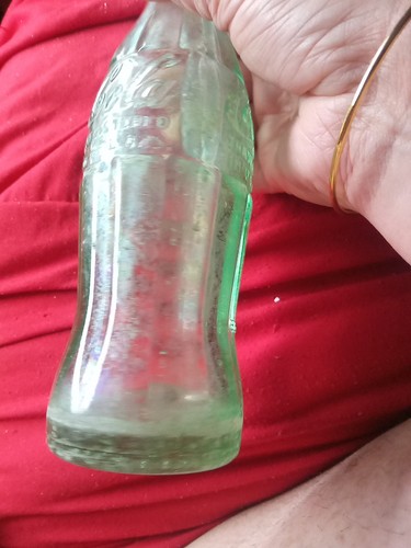 "Botella vintage de Coca Cola de 6 oz de vidrio verde de la década de 1920 City - Columbus, Georgia 8""" - Imagen 23 de 24