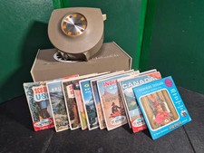 Sawyer's viewmaster Vintage Storage Case working lighted viewer 11 complete sets