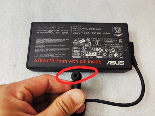20V 7.5A A18-150P1A For ASUS Rog Zephyrus G14 GA401QH 6.0mm 150W Adapter Genuine - 第 1/9 張圖片