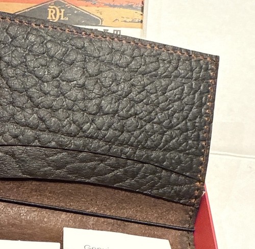 Red Dirt Hat Co faltbares Kartenetui Echtleder Geldbörse braun * Neu mit Etikett - Bild 2 von 6