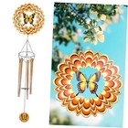 Wind Chimes for Outside with Butterfly Wind Spinner Windmill or WindChimes