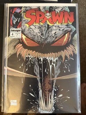 Spawn #4 Newsstand Variant (Image Comics Malibu Comics September 1992)