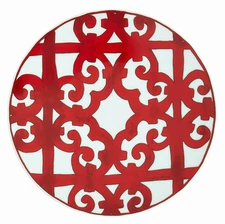 NEW HERMES BALCON DU GUADALQUIVIR PAIR OF DESSERT PLATES #P011007P BRAND NIB F/S