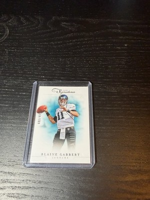 2012 PANINI PRIME SIGNATURES FOOTBALL NUMBERED /499 BLAINE GABBERT #34