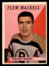 1958 Topps Hockey #29 Fleming Mackell GD *e1