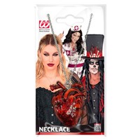 Halskette Mit Herz AnhäNger W Widmann Milano KostüM Accessoire Halloween