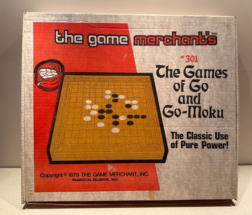 1978 Chinese Go & Go-Moku Wood Board Game With Black & White Stones. Excellent - Picture 1 of 8