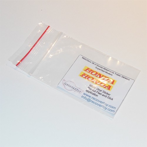 Matchbox Lesney 38d Honda Motor Cycle Trailer Later Sticker Set - Picture 3 of 3