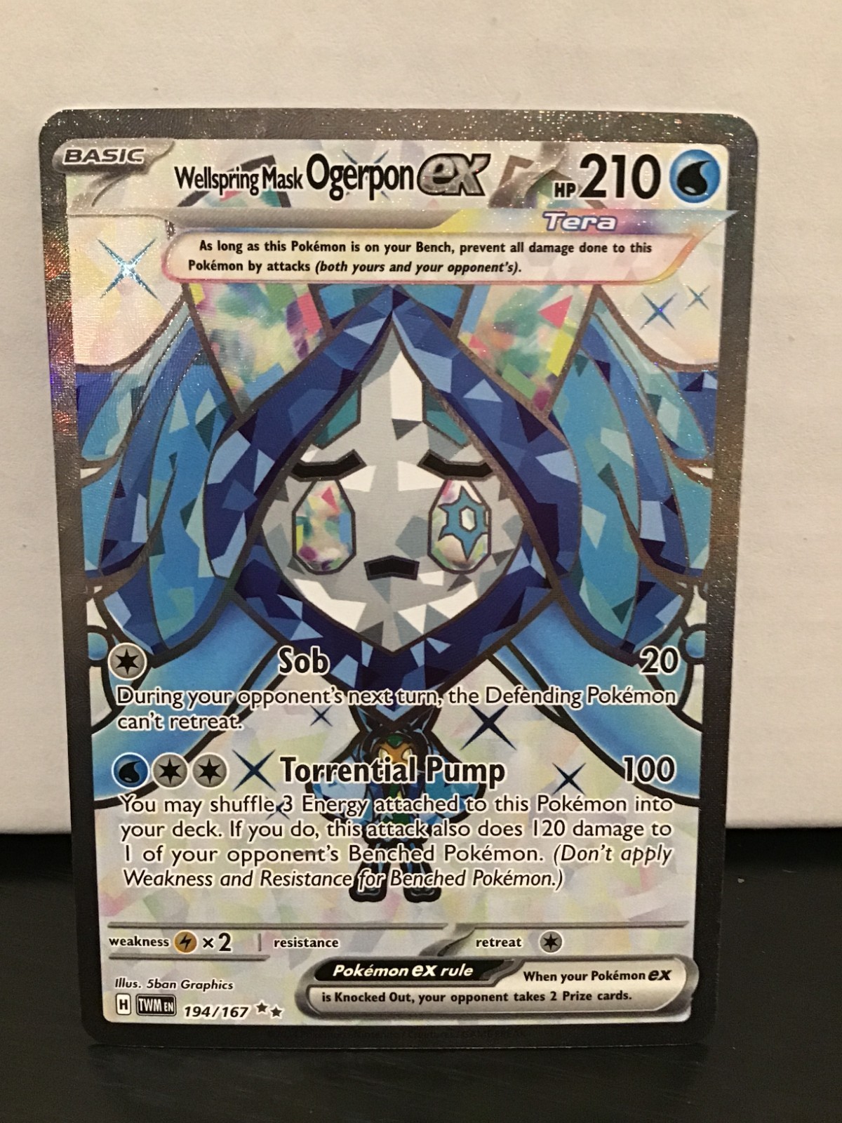 Wellspring Mask Ogerpon ex 194/167 Ultra Rare Pokemon Twilight Masquerade