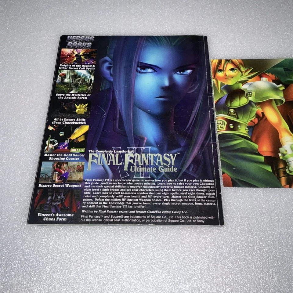 Final Fantasy VII 7 Ultimate Guide Versus Books 1997 ultra rare superior variant - Image 2 of 4