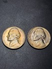 Toned 1950 P & D JEFFERSON NICKELS - GEM BU KEY DATE — photo 1