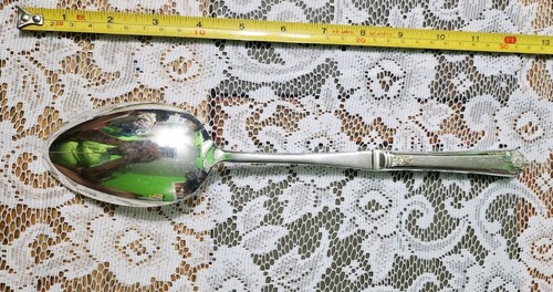 👍 c1950- STARLIGHT🌟 CUCCHIAIO DA PORTATA/INSALATA/CONDIMENTO/BASTING PLACCATO ARGENTO "12" - Foto 8 di 9