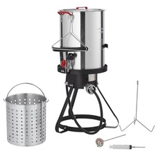 Turkey Deep Fryer, 30-Qt. Turkey Fryer Boiler Steamer Cooker Set, Outdoor Alumin