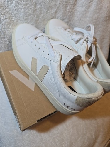 Veja Womens Campo Chromefree Leather Trainer Extra-White Almond Size 9 - Bild 8 von 15