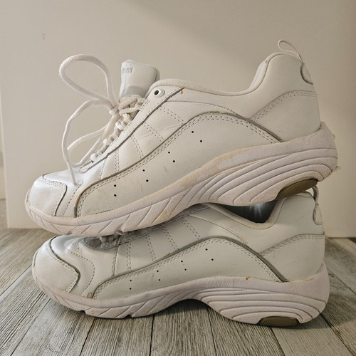 Easy Spirit Size 8.5 Espunter White Womens Lace Up Tennis Shoes Sneakers Leather - Picture 5 of 21