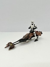 Star Wars Power Of The Force Imperial Speeder Bike w  Biker Scout Action Figure