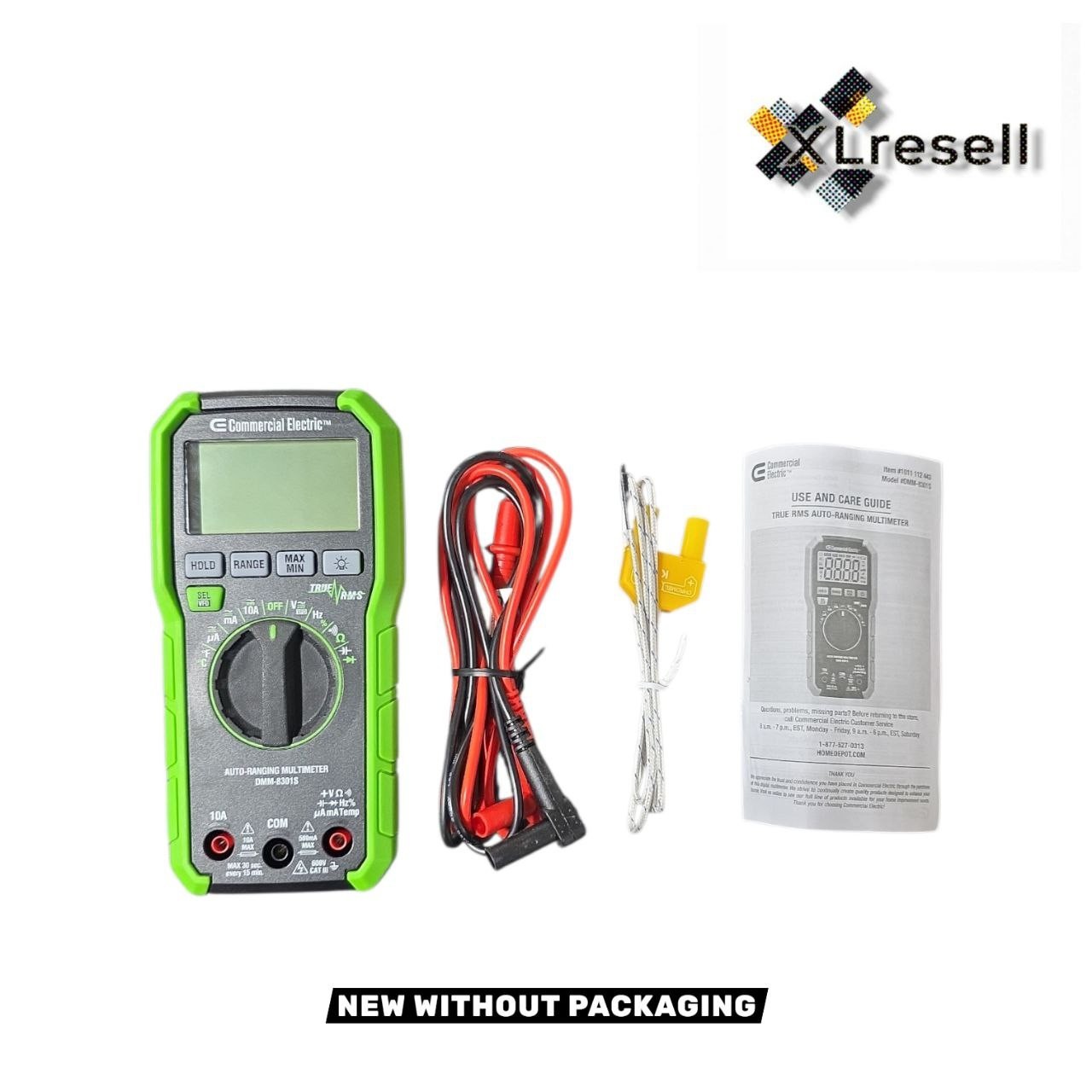 Commercial Electric 600V True RMS Auto Ranging Digital Multi